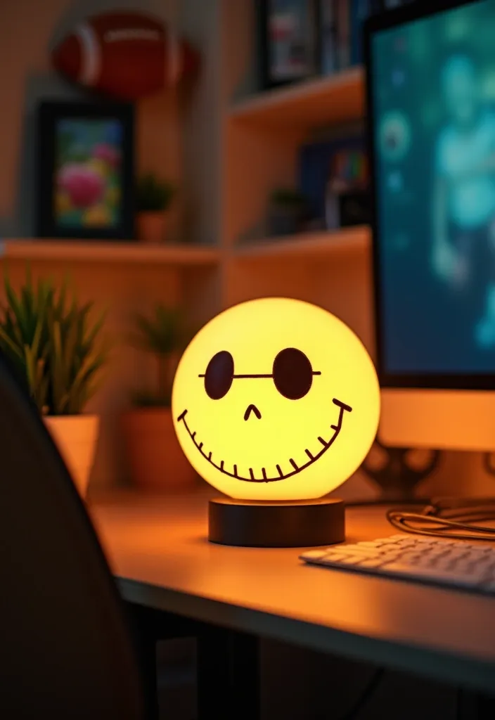 10 Home Office Decorations for Sports Fans That Will Make You Say 'Game On!' - 10. Sports-Themed Lighting