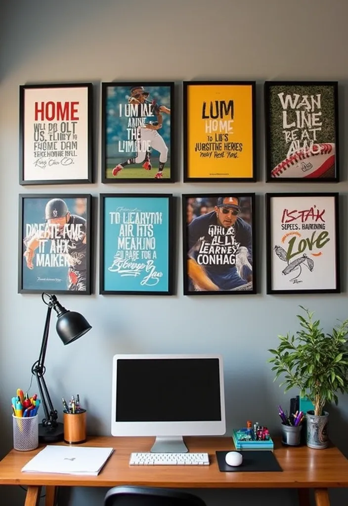 10 Home Office Decorations for Sports Fans That Will Make You Say 'Game On!' - 8. Sports-themed Inspirational Quotes