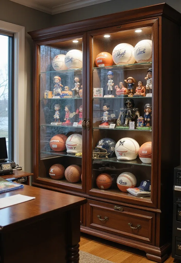 10 Home Office Decorations for Sports Fans That Will Make You Say 'Game On!' - 9. Personalized Sports Memorabilia
