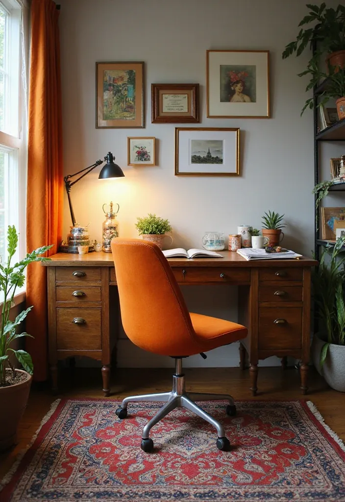12 Affordable Office Chairs That Boost Productivity Without Breaking the Bank (#9 Is a Steal!) - 10. Retro Vibes: Duhome Mid-Back Office Chair