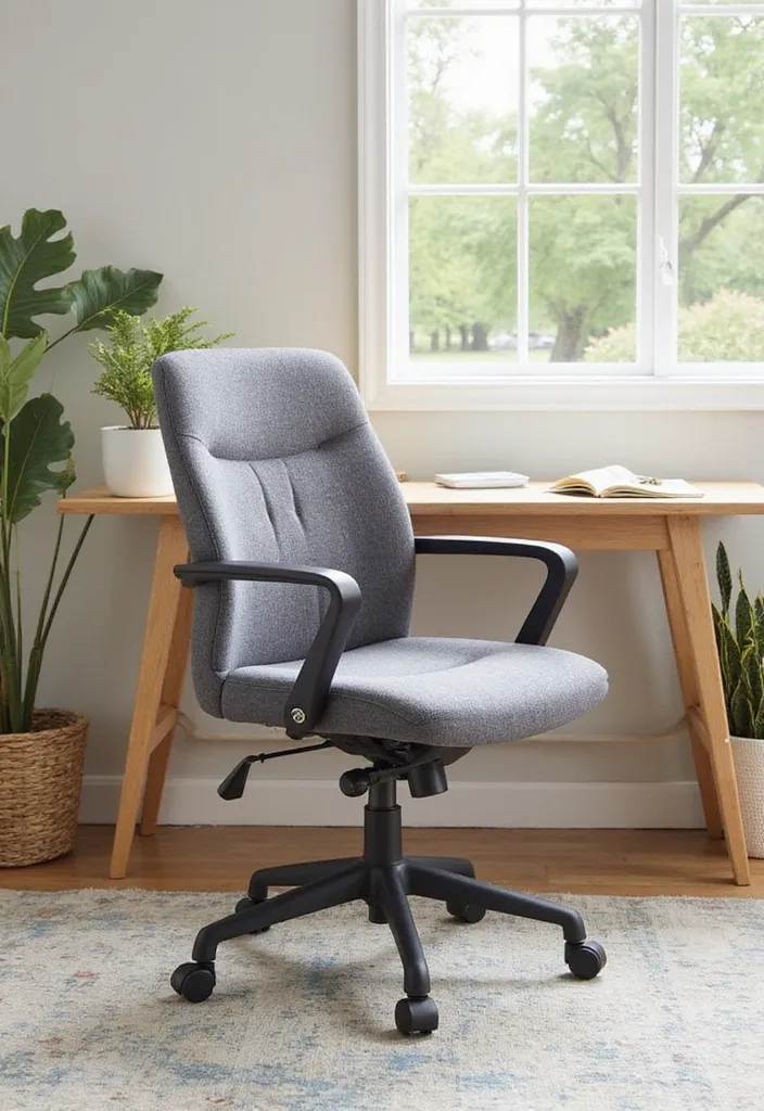 12 Affordable Office Chairs That Boost Productivity Without Breaking the Bank (#9 Is a Steal!) - 2. Chic and Affordable: AmazonBasics Mid-Back Office Chair