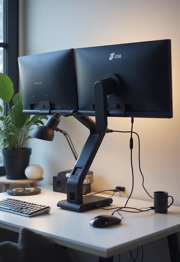12 Stylish Monitor Stands That'll Transform Your Workspace Into an Ergonomic Paradise! - 8. The Tech-Savvy Stand