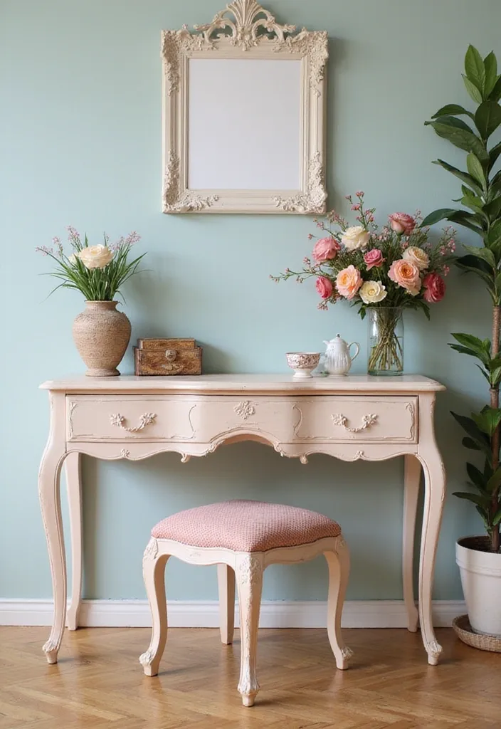 15 Stunning Home Office Desks That Will Transform Your Workspace (You Won't Believe #9!) - 12. French Provincial Style