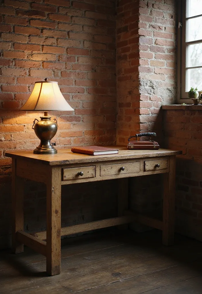 15 Stunning Home Office Desks That Will Transform Your Workspace (You Won't Believe #9!) - 2. Rustic Charm