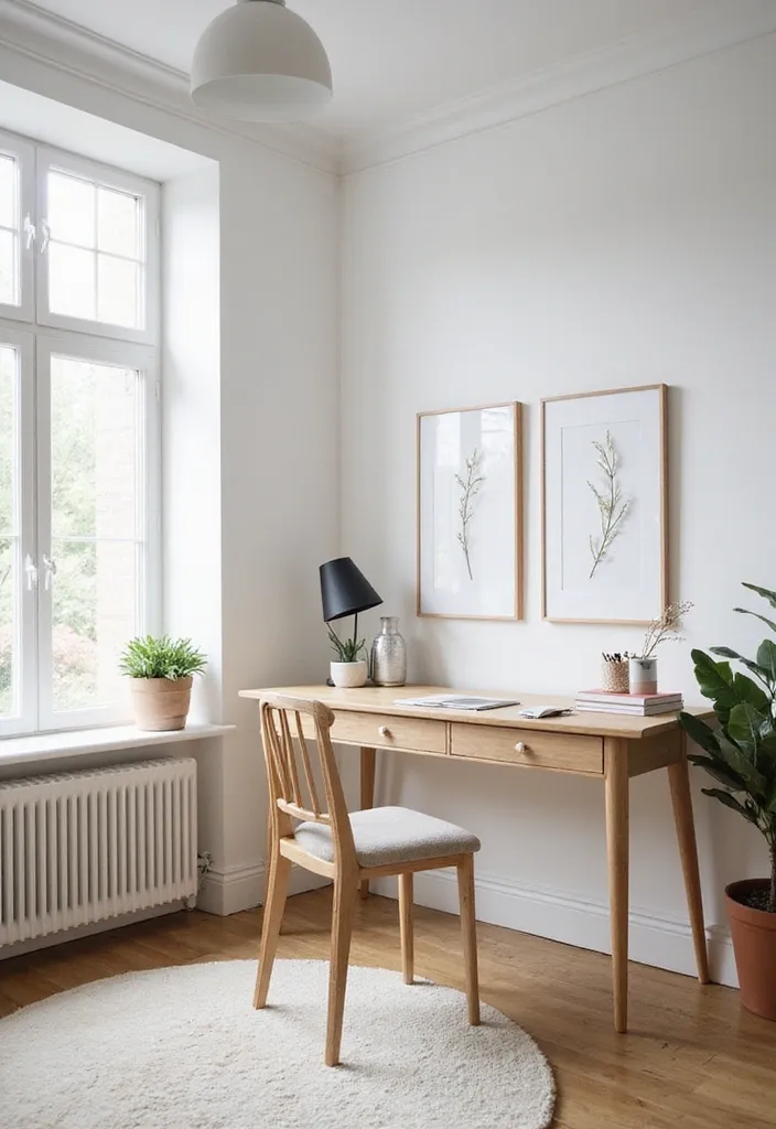 15 Stunning Home Office Desks That Will Transform Your Workspace (You Won't Believe #9!) - 3. Scandinavian Simplicity