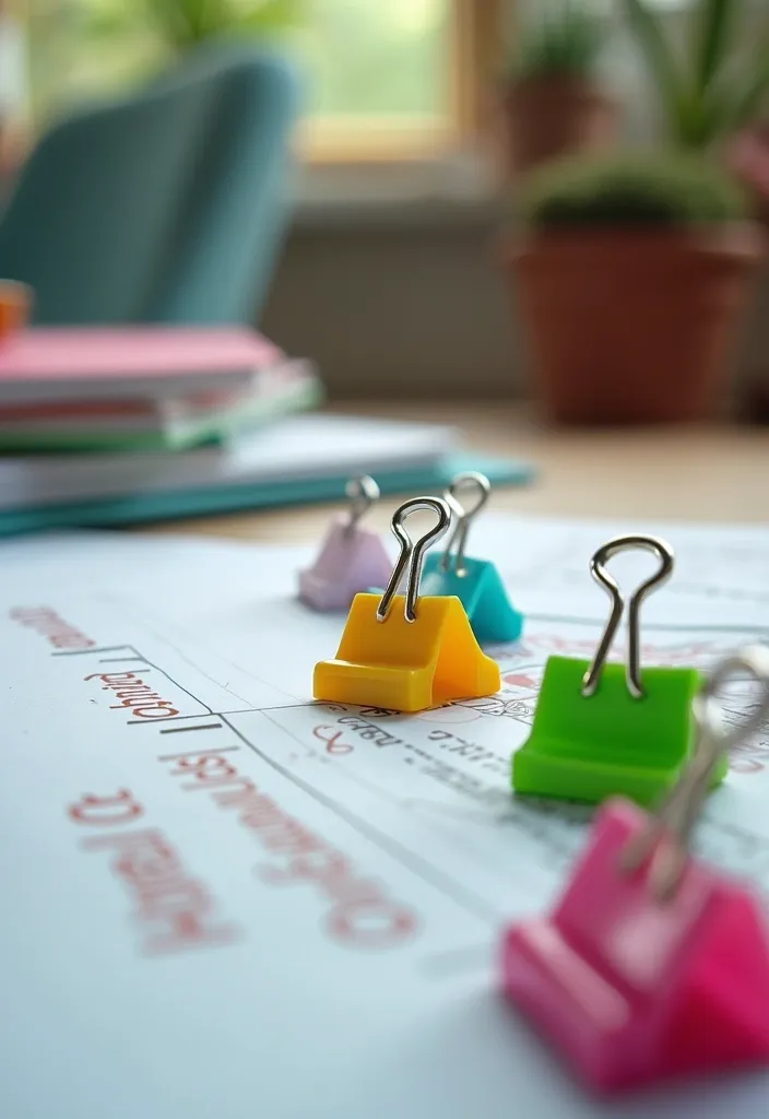 21 File Storage Solutions That Will Make Your Paperwork Disappear Like Magic! - 12. Binder Clips for Clutter Control