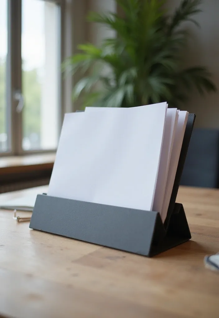 21 File Storage Solutions That Will Make Your Paperwork Disappear Like Magic! - 14. Document Holders for Presentation