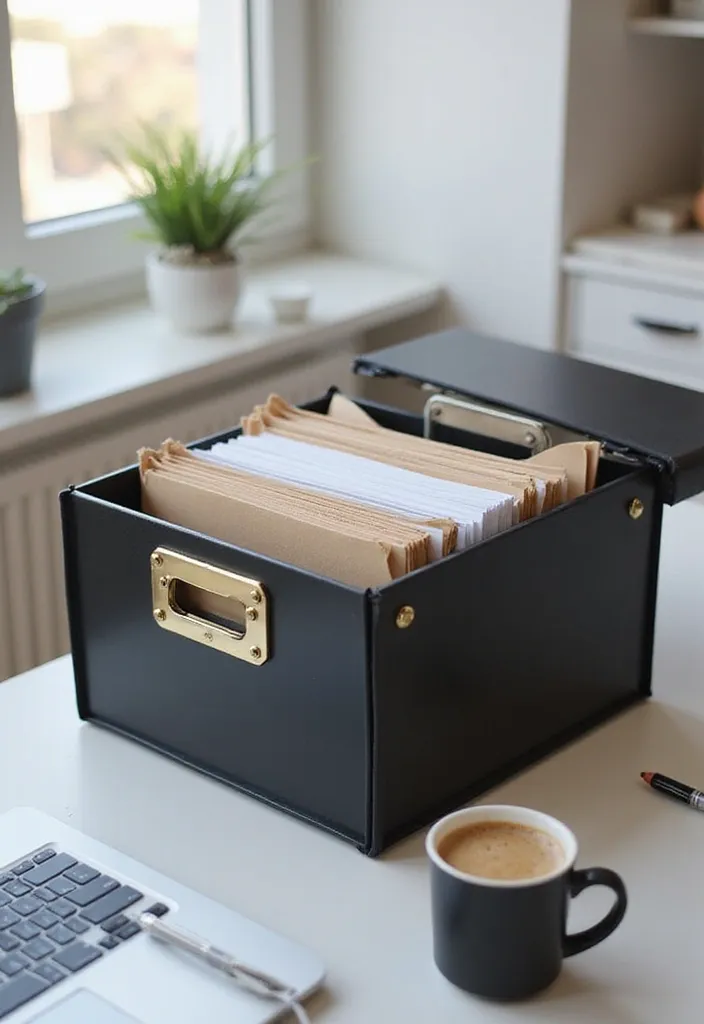 21 File Storage Solutions That Will Make Your Paperwork Disappear Like Magic! - 4. Portable File Boxes