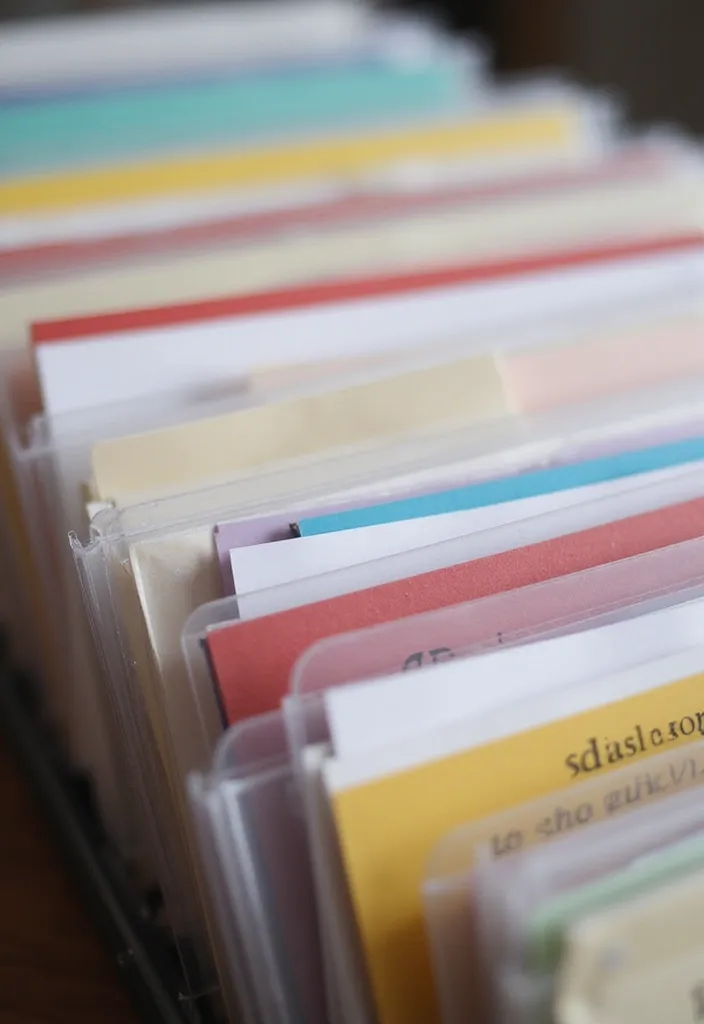 21 File Storage Solutions That Will Make Your Paperwork Disappear Like Magic! - 5. Clear Plastic File Sleeves