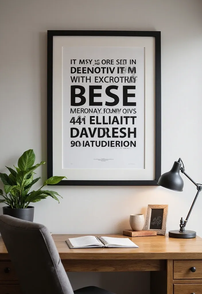 25 Stunning Professional Art Pieces That'll Transform Your Home Office into a Creative Oasis! - 20. Art that Reflects Your Profession: Inspire and Motivate