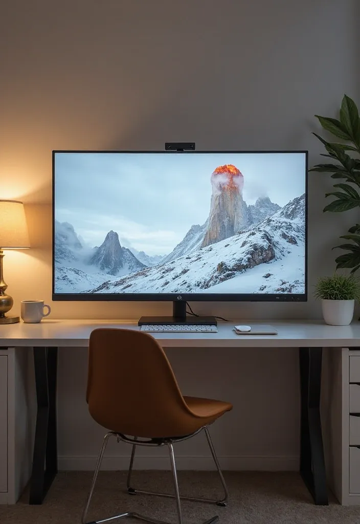 25 Stunning Professional Art Pieces That'll Transform Your Home Office into a Creative Oasis! - 21. Art and Technology: Innovative Mix