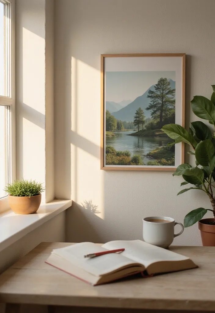25 Stunning Professional Art Pieces That'll Transform Your Home Office into a Creative Oasis! - 23. Art for Reflection: Personal Growth