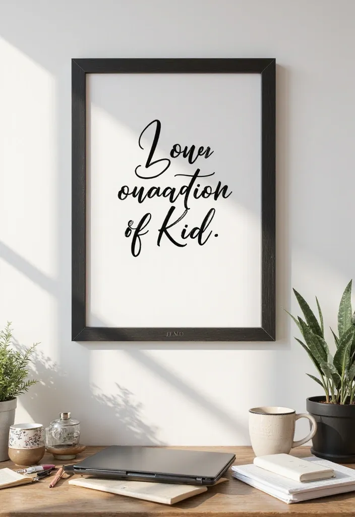 25 Stunning Professional Art Pieces That'll Transform Your Home Office into a Creative Oasis! - 3. Motivational Quotes: Words to Live By