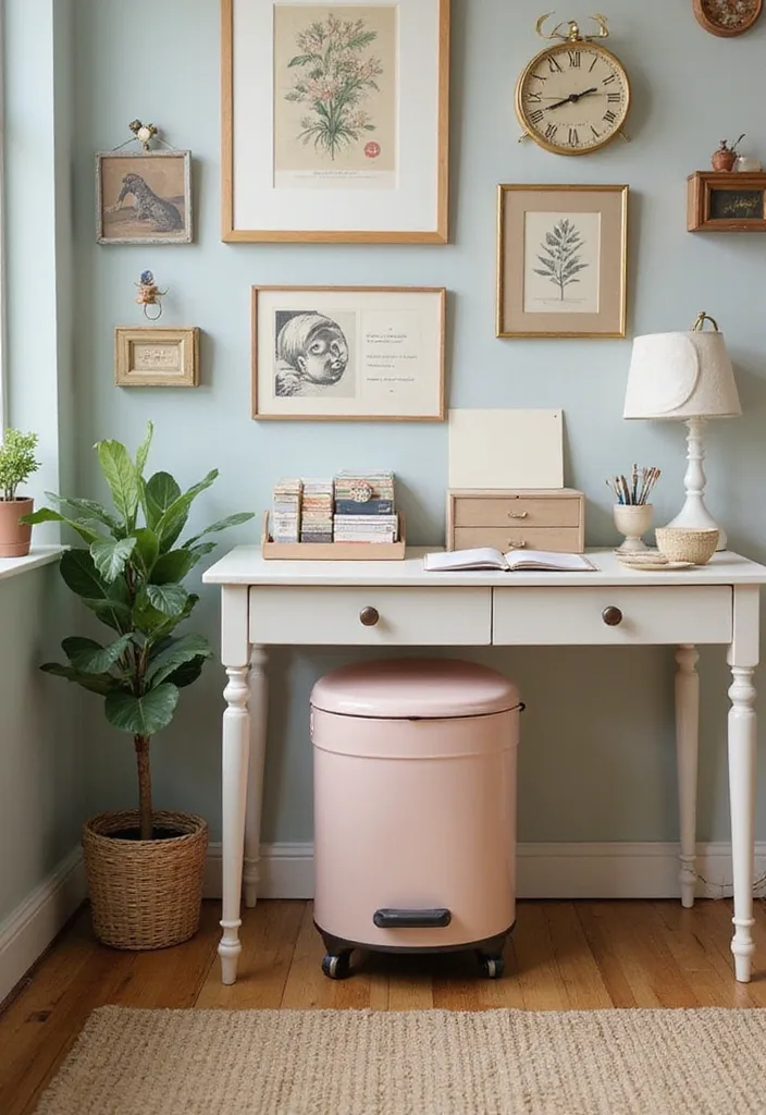 9 Functional Trash Cans That Boost Your Home Office Productivity (Don't Miss #2!) - 6. The Stylish Vintage Look