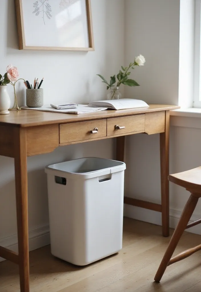 9 Functional Trash Cans That Boost Your Home Office Productivity (Don't Miss #2!) - 7. The Compact Solution