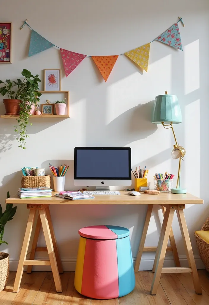 9 Functional Trash Cans That Boost Your Home Office Productivity (Don't Miss #2!) - 9. The Colorful Pop