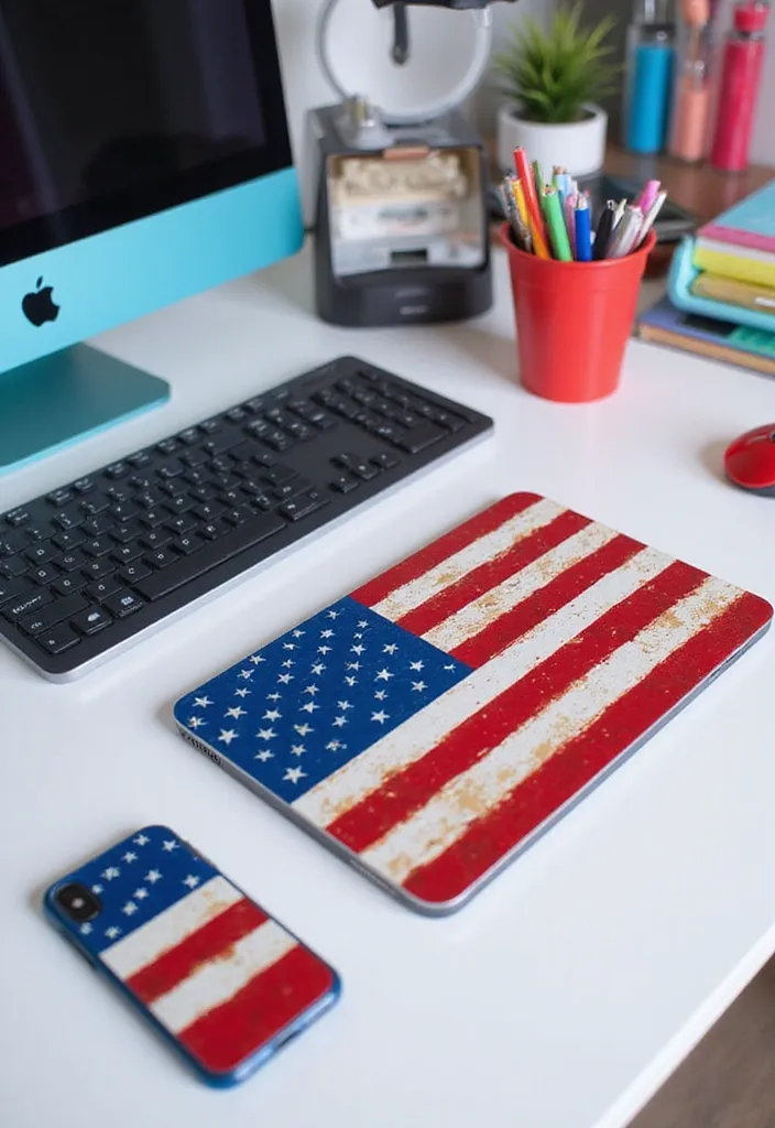 The Ultimate Guide to Infusing Patriotic Spirit into Your Home Office - 12. Themed Tech Gadgets