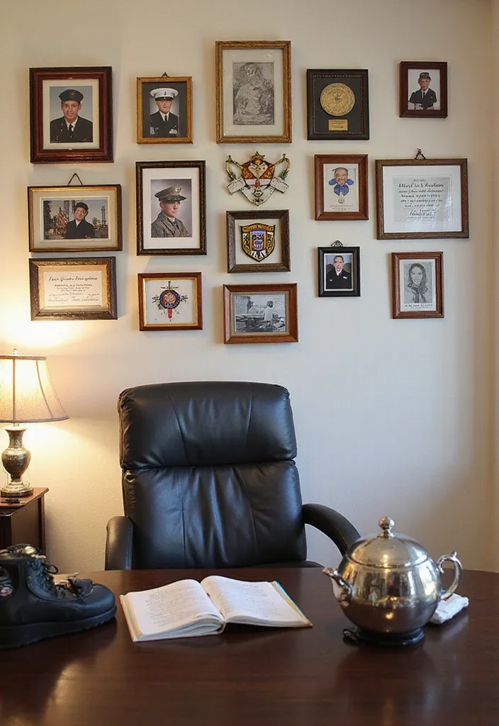 The Ultimate Guide to Infusing Patriotic Spirit into Your Home Office - 14. Memory Wall