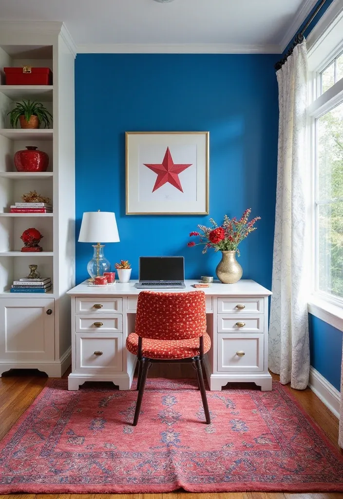 The Ultimate Guide to Infusing Patriotic Spirit into Your Home Office - 15. Patriotic Color Schemes
