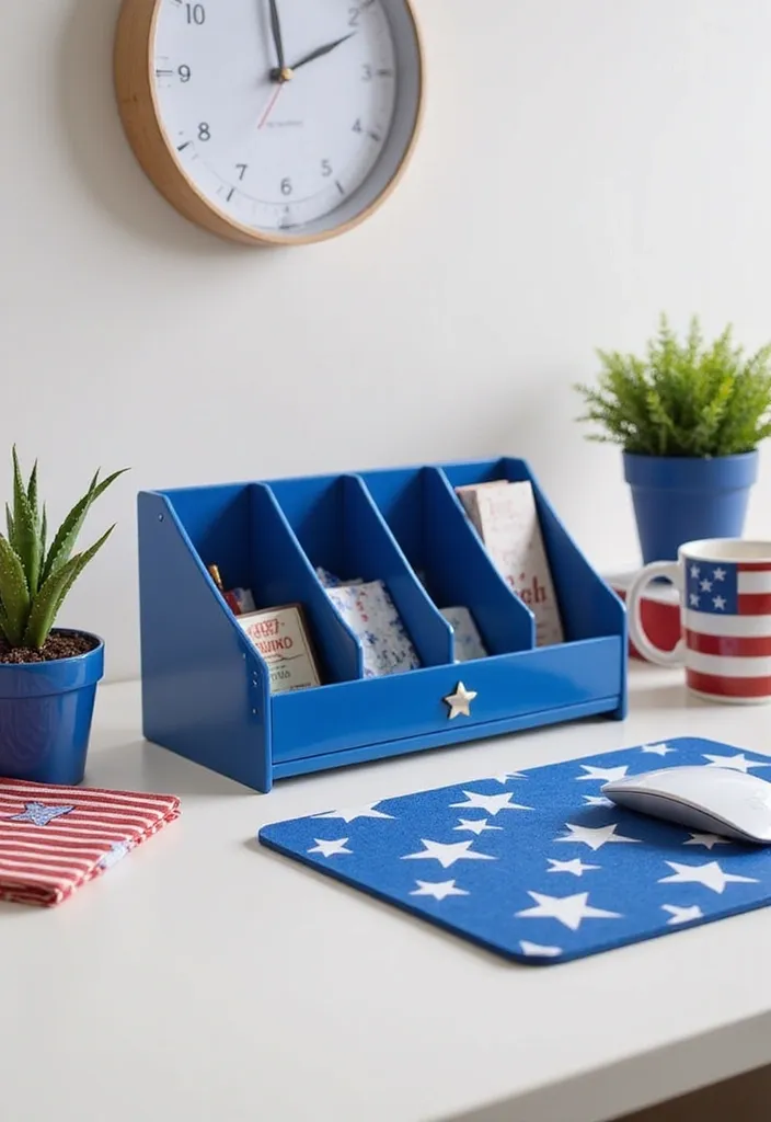 The Ultimate Guide to Infusing Patriotic Spirit into Your Home Office - 2. Themed Desk Accessories