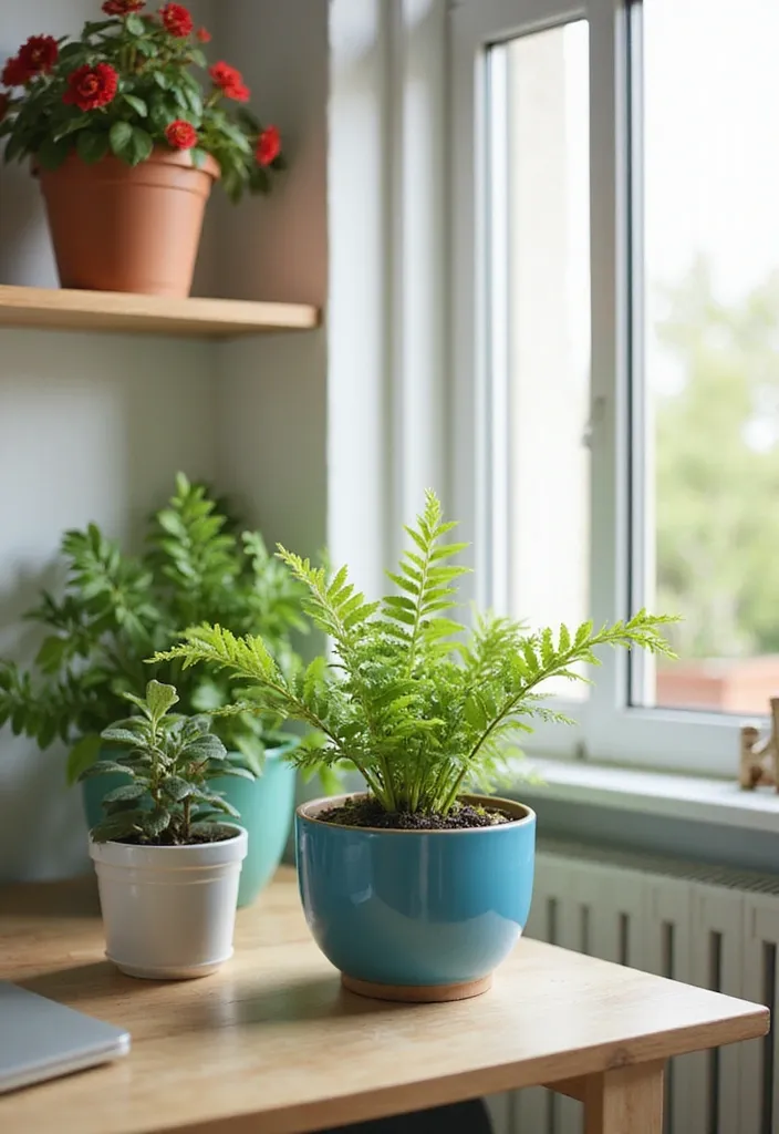 The Ultimate Guide to Infusing Patriotic Spirit into Your Home Office - 6. Seasonal Plants
