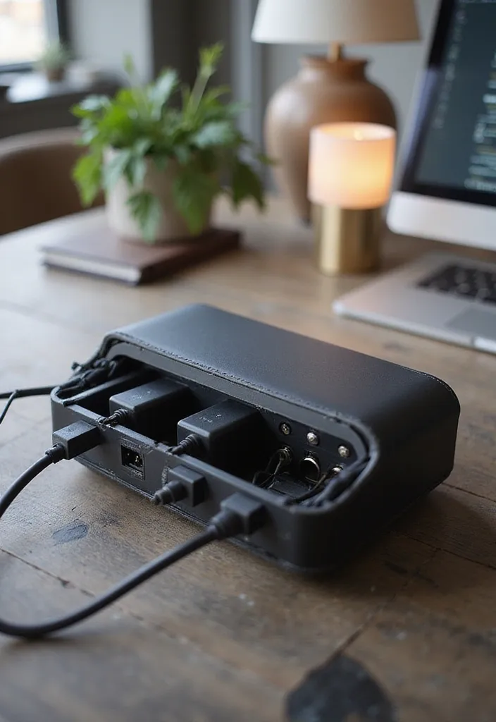 15 Genius Cable Concealment Hacks for a Tidy Workspace (Say Goodbye to Clutter!) - 1. Cable Management Boxes