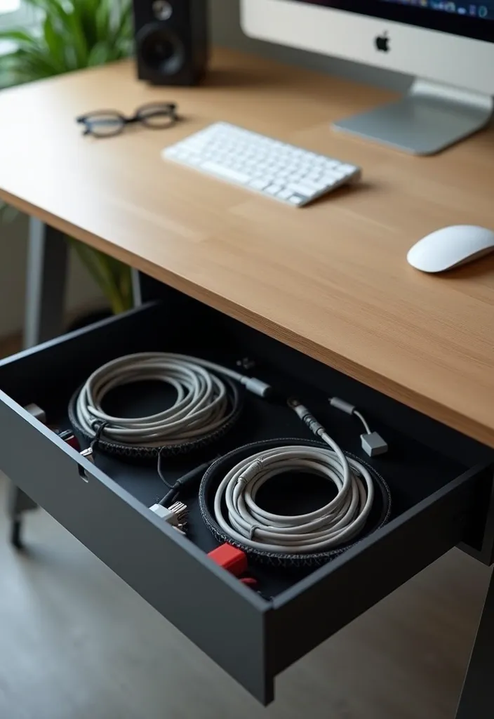 15 Genius Cable Concealment Hacks for a Tidy Workspace (Say Goodbye to Clutter!) - 3. Under-Desk Trays