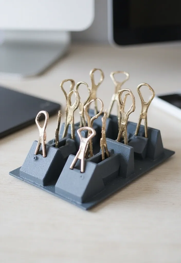 15 Genius Cable Concealment Hacks for a Tidy Workspace (Say Goodbye to Clutter!) - 7. Binder Clips