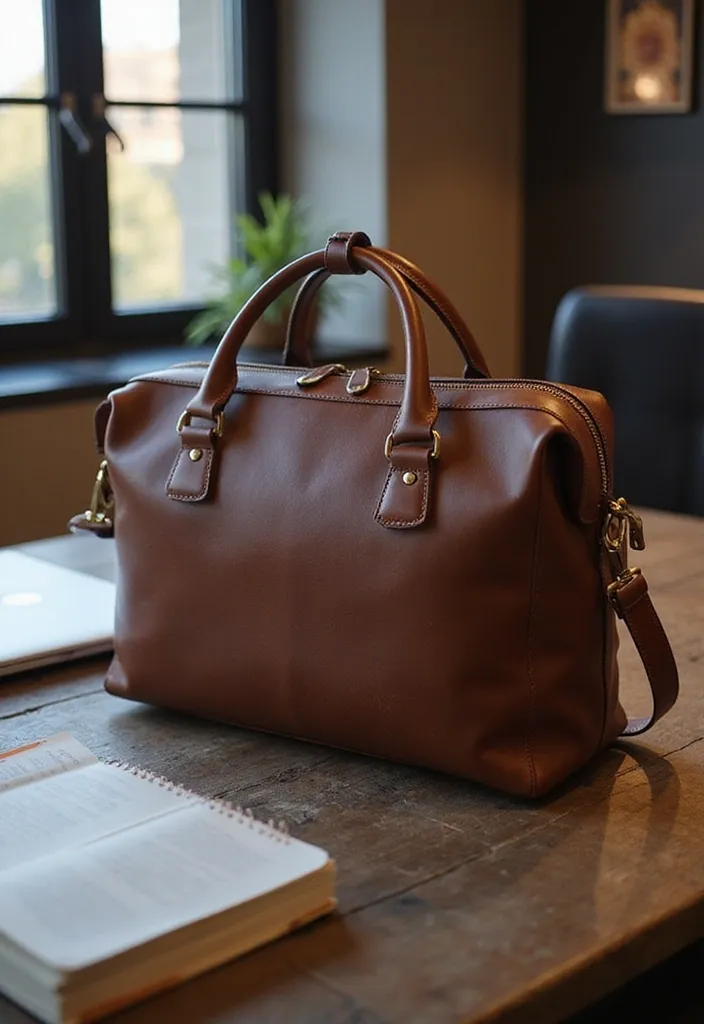 15 Luxury Gifts for Dads Who Have Everything (Wait Until You See #8!) - 9. Handcrafted Leather Laptop Bag