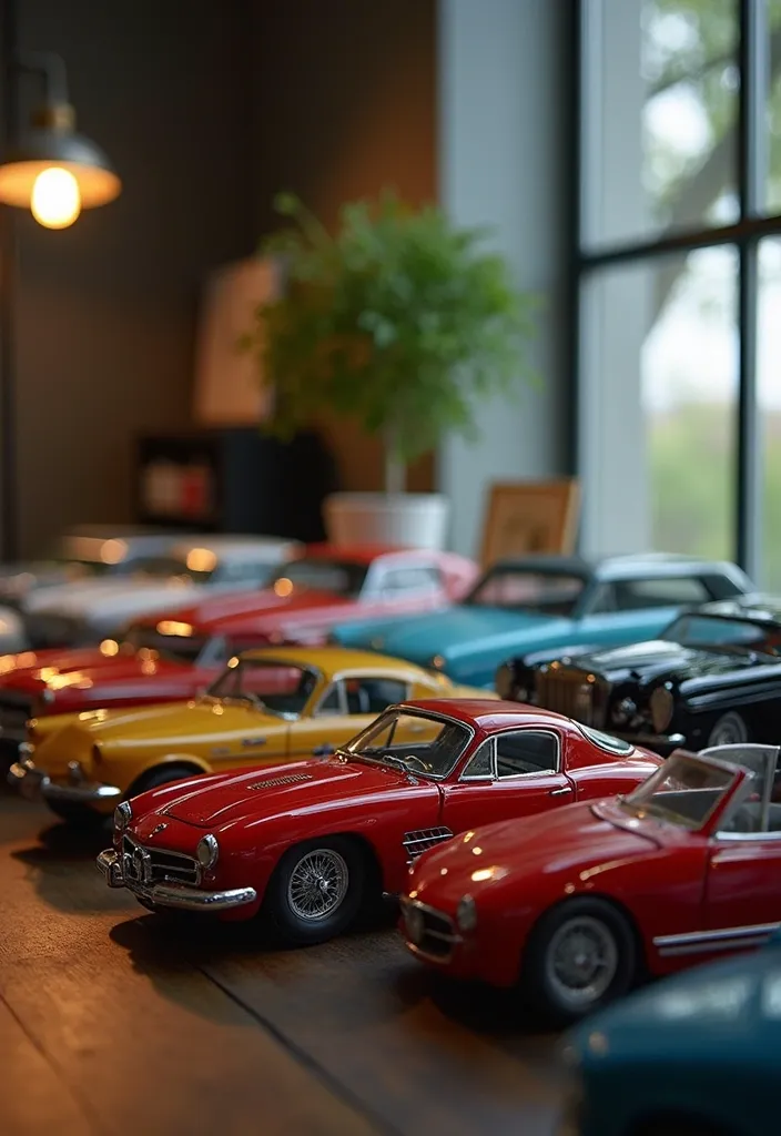 20 Epic Home Office Decorations for Car Fans That'll Rev Up Your Workspace! - 6. Custom Car Models