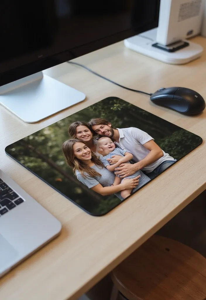 20 Home Office Accessories That Show Dad Just How Much You Care (Best Dad Ever!) - 11. Customized Mouse Pad