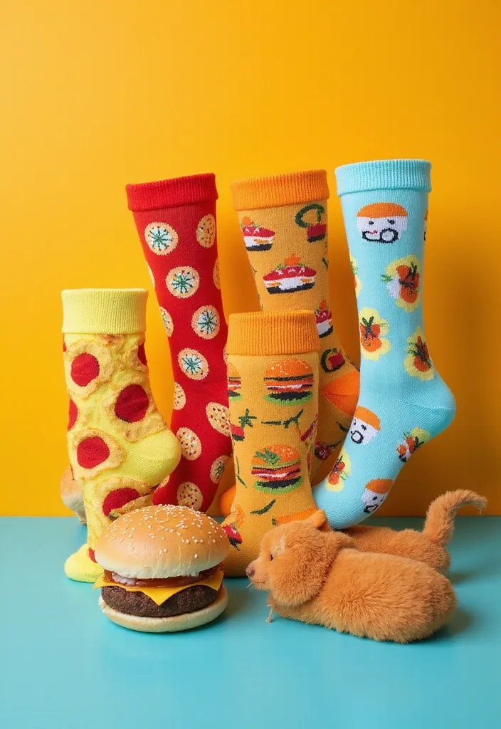 25 Unique Gifts for the Foodie Dad Who Has Everything (He'll Be Speechless at #14!) - 15. Unique Food-Themed Socks