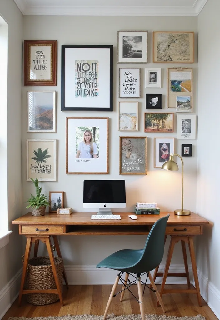 The Ultimate Guide to Creating a Calm and Organized Home Office Space - 10. Use Inspiring Wall Decor
