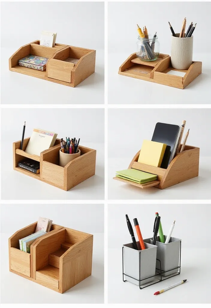 19 Functional Storage Designs for Small Office Accessories (Say Goodbye to Clutter!) - 1. Multifunctional Desk Organizer